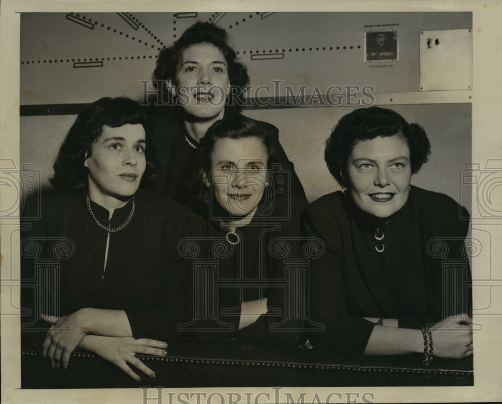 1948 Press Photo New York Stock Exchanges Reception Staff NYC - Historic Images