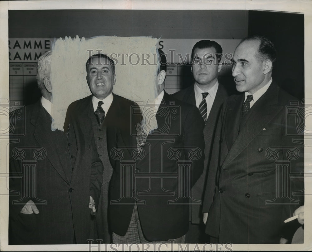 1950 Press Photo New York UN General Assembly Faris Bey El-Khouri of Syria NYC - Historic Images