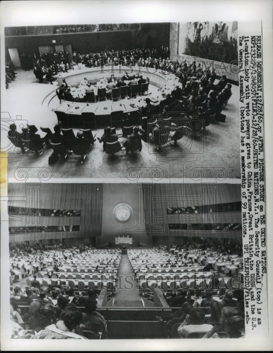 1960 Press Photo New York UN Security Council & General Assembly in NYC-Historic Images