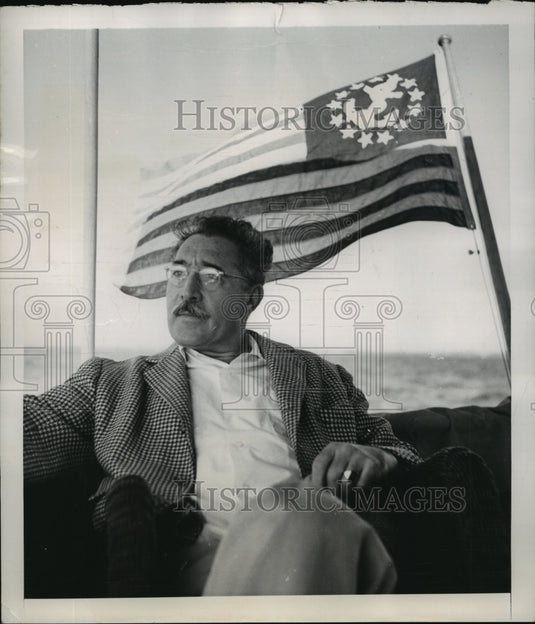 1949 New York Judge Harold Medina Relaxes after Communist Trials NYC-Historic Images