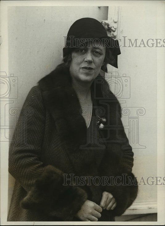 1931 Press Photo New York Doris Stevens aboard France NYC - Historic Images