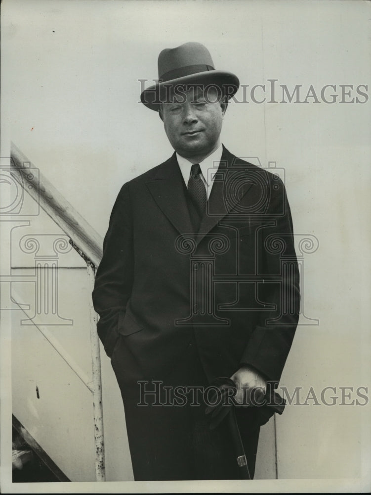 1933 Press Photo NEW YORK RADIO HEAD RETURNS FROM EUROPE NYC - Historic Images