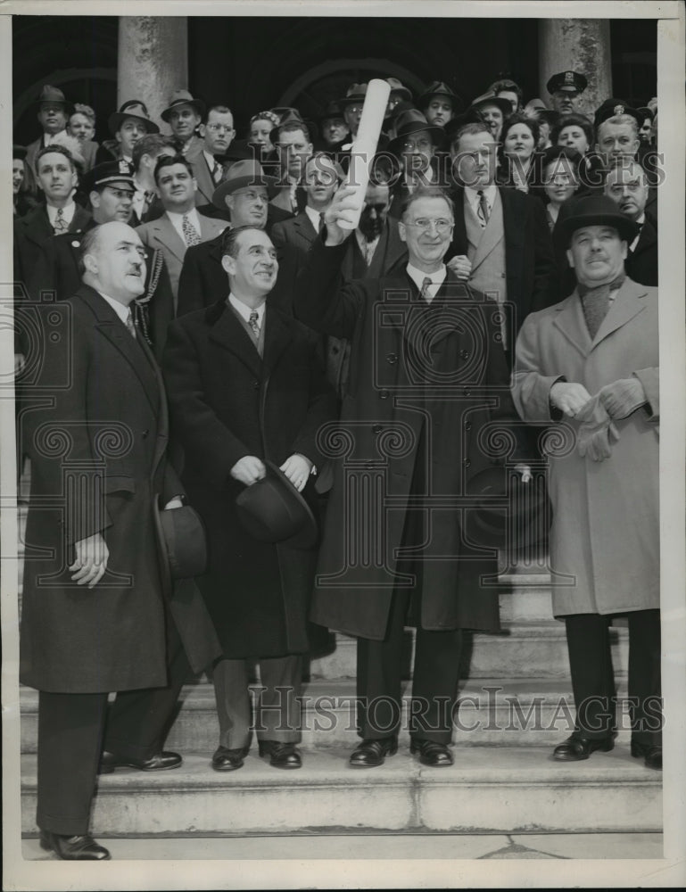 1948 Press Photo New York Eamon de Valera at Reception at City Hall NYC - Historic Images