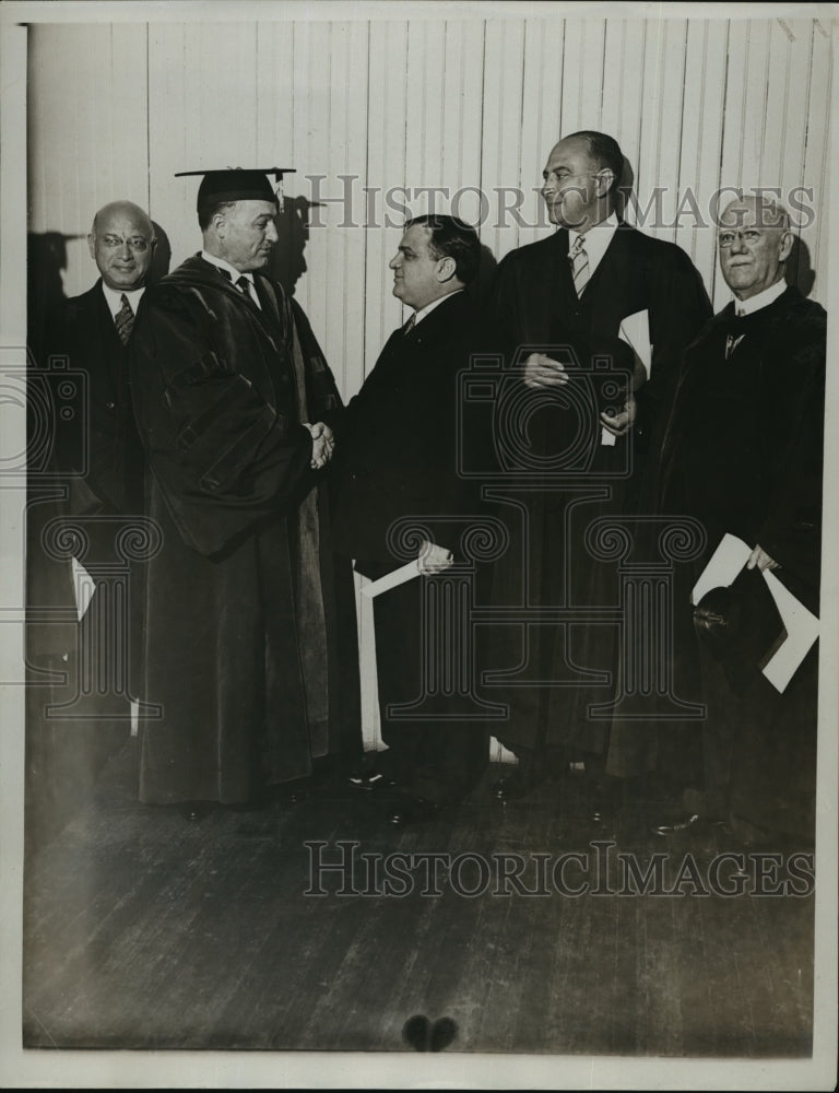 1934 Press Photo New York Hunter College new president Eugene Colligan NYC - Historic Images