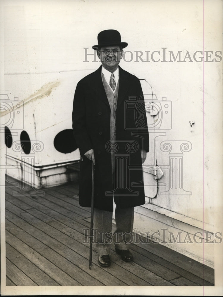 1931 Press Photo NEW YORK SAILS TO CEMENT FRIENDSHIP OF BOYS OF 3 NATIONS NYC - Historic Images