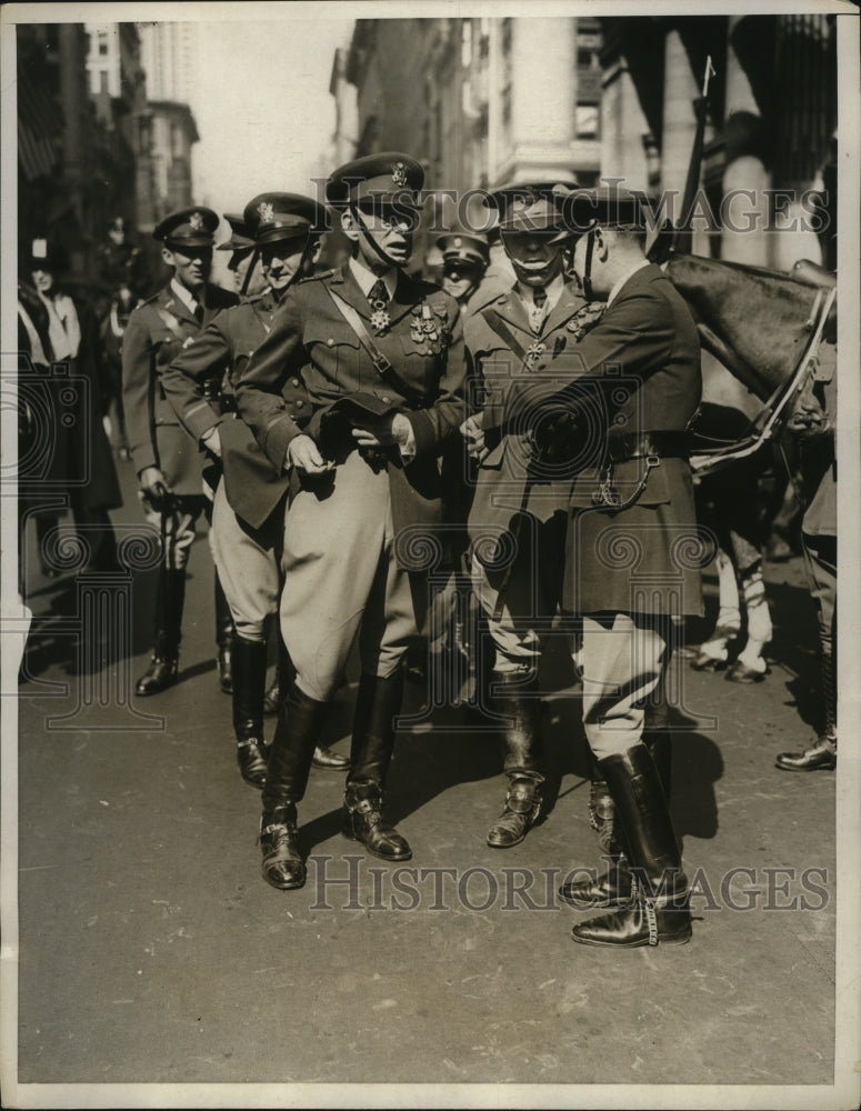 1932 Press Photo New York Commemorating the entrance of U.S into the World War - Historic Images