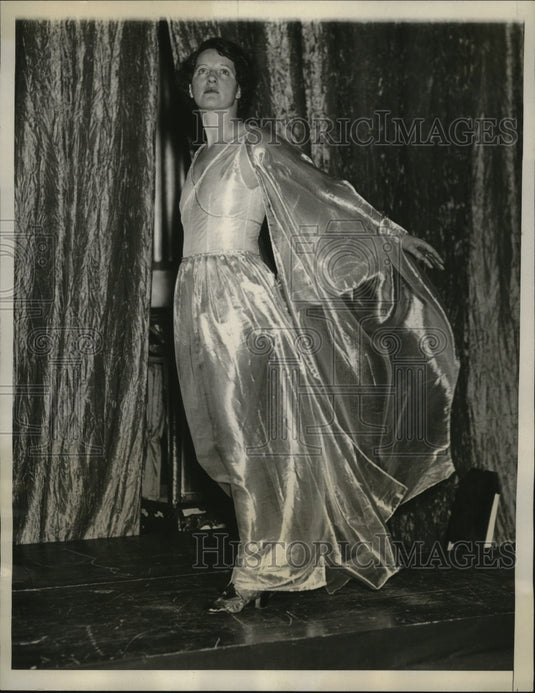 1933 Press Photo New York Mrs. David T.L. Van Buren at Motton Ball NYC-Historic Images