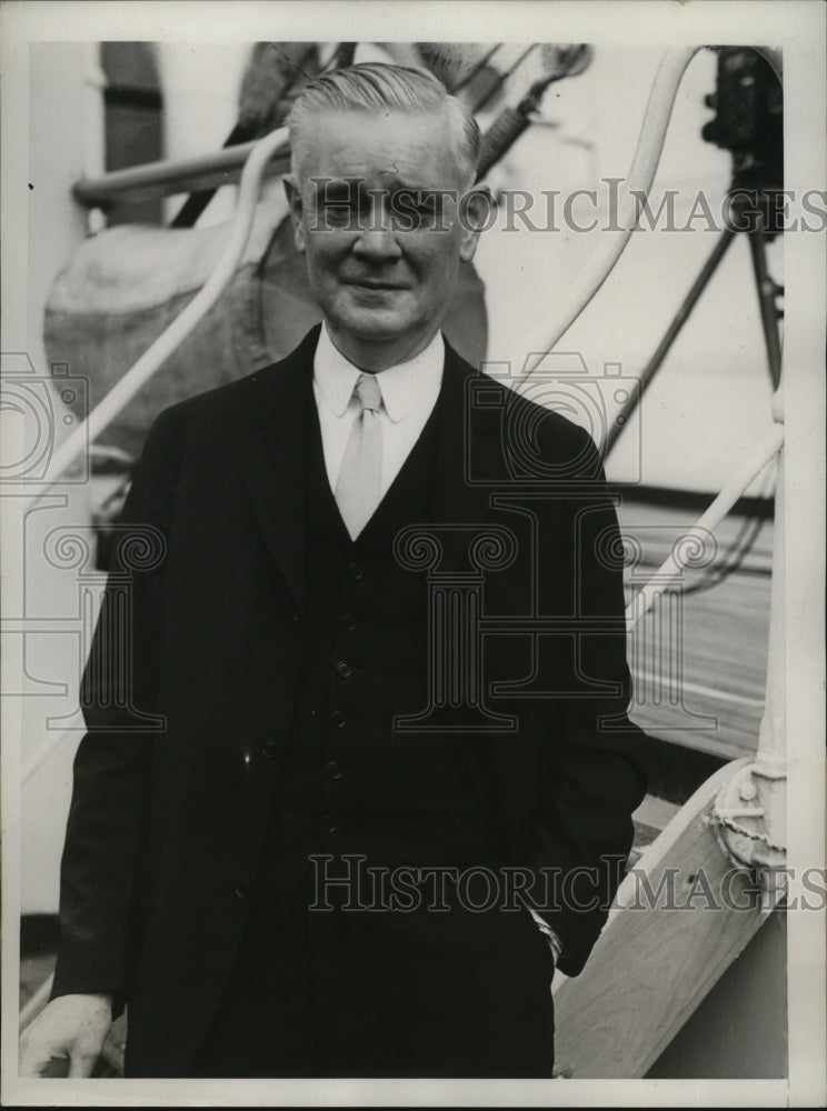 1934 Press Photo New York J.T.McGovern of the Olympic Committee on Amateur NYC - Historic Images