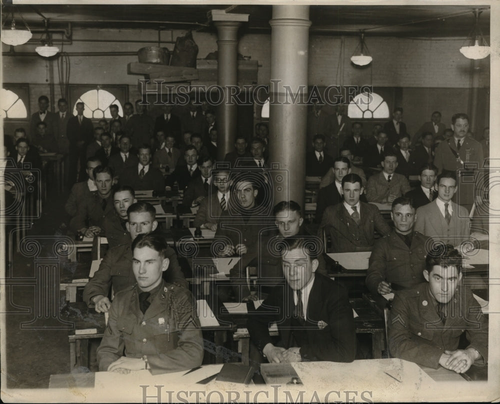 1930 Press Photo NEW YORK APPLICANTS TO WEST POINT TAKES EXAM NYC - neny23269-Historic Images