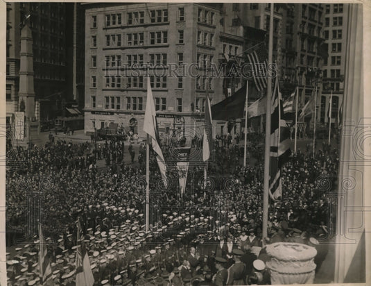 1918 Press Photo New York Sir Henry B Smith speaks at Madison Square  NYC - Historic Images