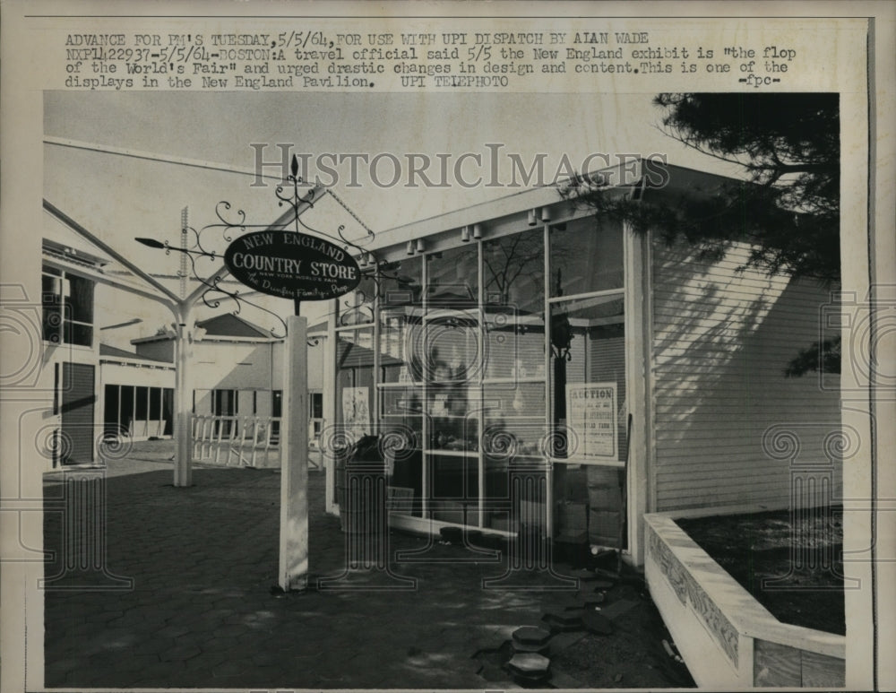 1964 Press Photo New York Design displayed at the New England Pavilion Exhibit - Historic Images