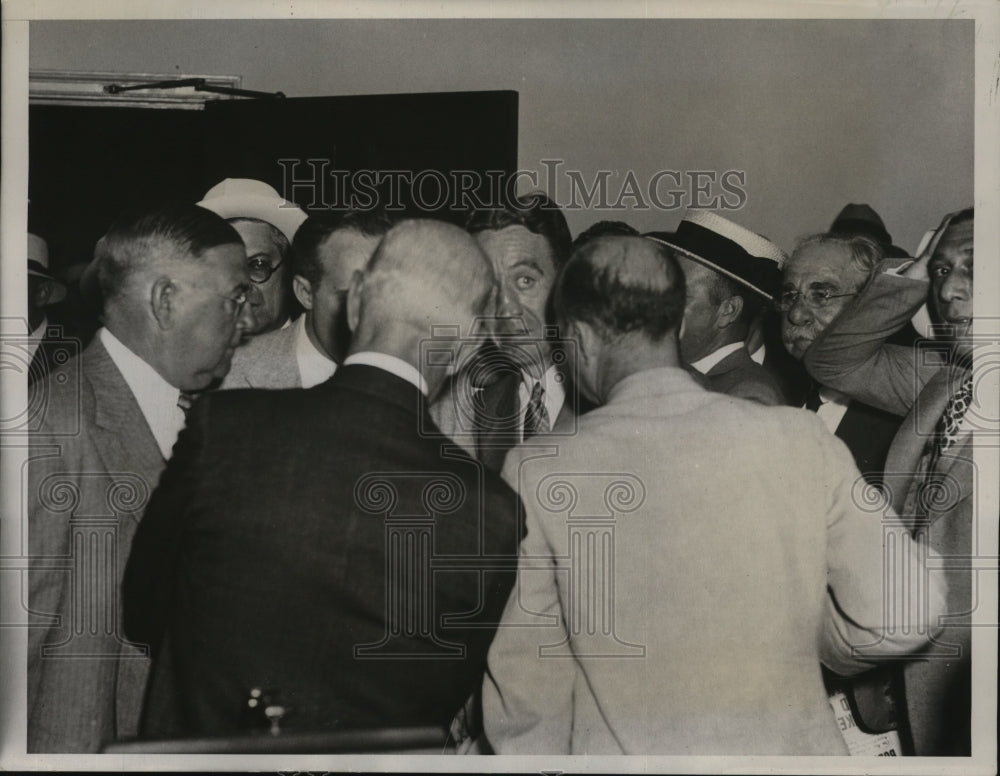 1934 Press Photo New York Dooling In as Tammany&#39;s Head, Ruddy Withdraws NYC - Historic Images