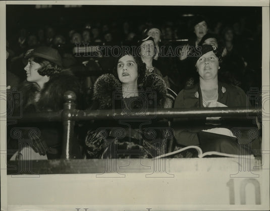 1933 Press Photo New York rs George U Harris, Mrs Amory Haskell NYC - Historic Images