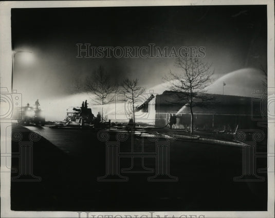 1946 New York Explosion In a Garage, Blaze Injures Six Firemen NYC-Historic Images