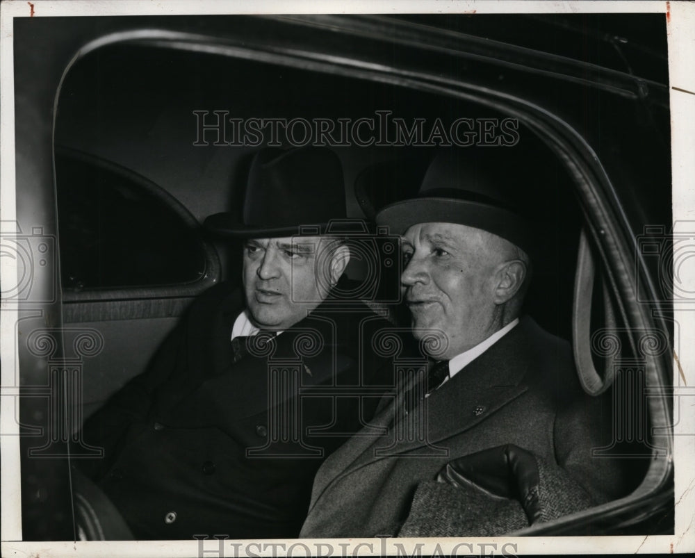 1942 Press Photo New York Fiorello LaGuardia and T Norman Davis NYC - neny24522-Historic Images