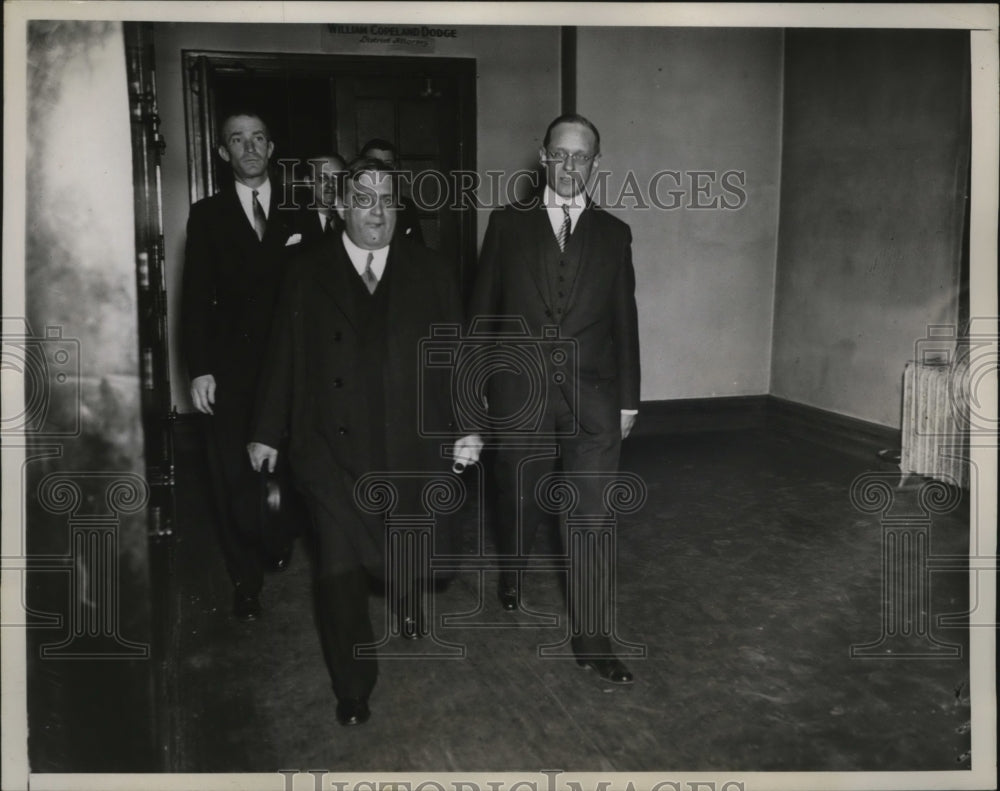 1934 Press Photo New York Mayor FH LaGuardia at a Grand Jury NYC - neny24681 - Historic Images