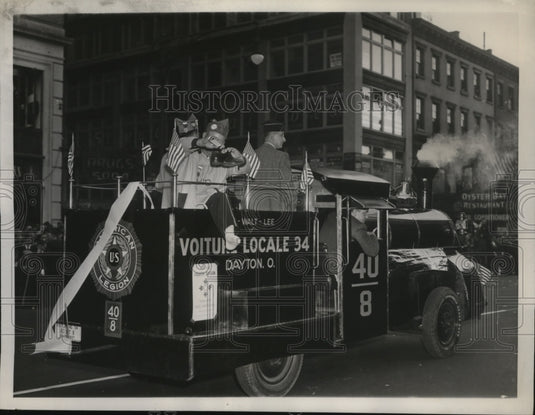 1937 Press Photo NEW YORK OHIO CONTINGENT IN 40-8 PARADE NYC - Historic Images
