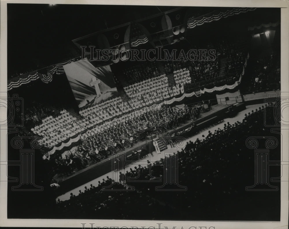 1937 Press Photo New York Memorial Service in Madison Square Garden NYC-Historic Images