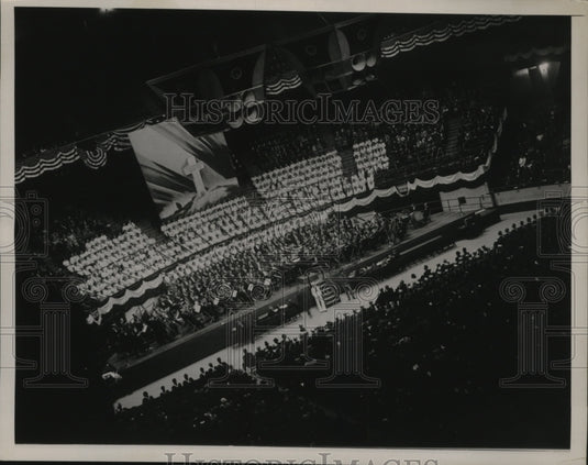 1937 Press Photo New York Memorial Service in Madison Square Garden NYC-Historic Images