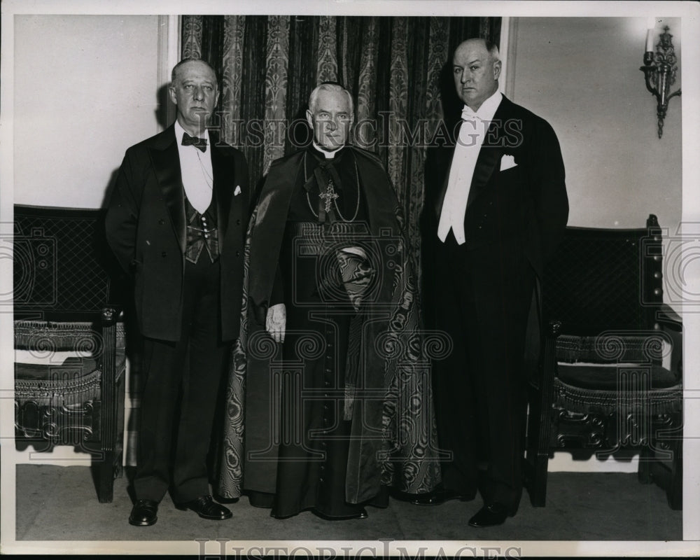 1934 Press Photo New York Cardinal Hayes Marks 15th Years as Archbishop NYC - Historic Images