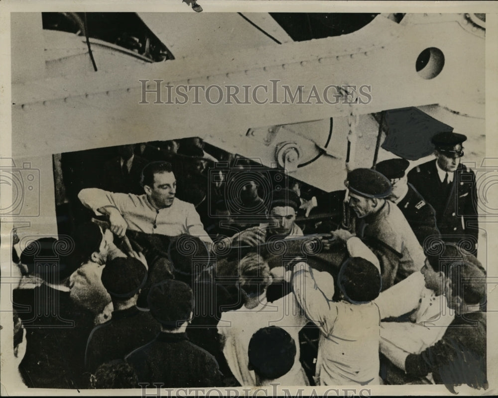 1933 Press Photo New York Woman a Suicide in Leap From Ocean Liner NYC - Historic Images