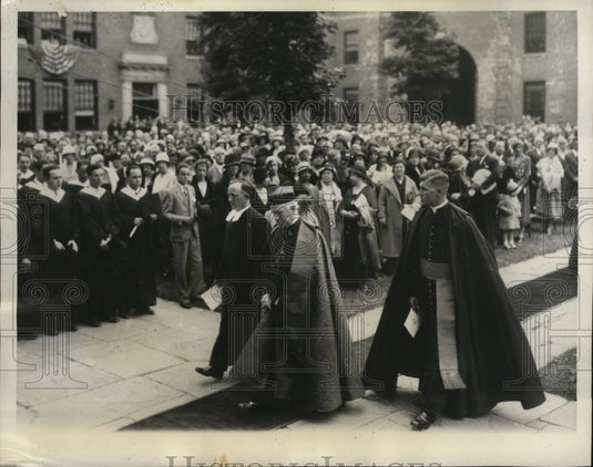 1932 Press Photo New York Cardinal Hayes at Manhattan College in NYC-Historic Images