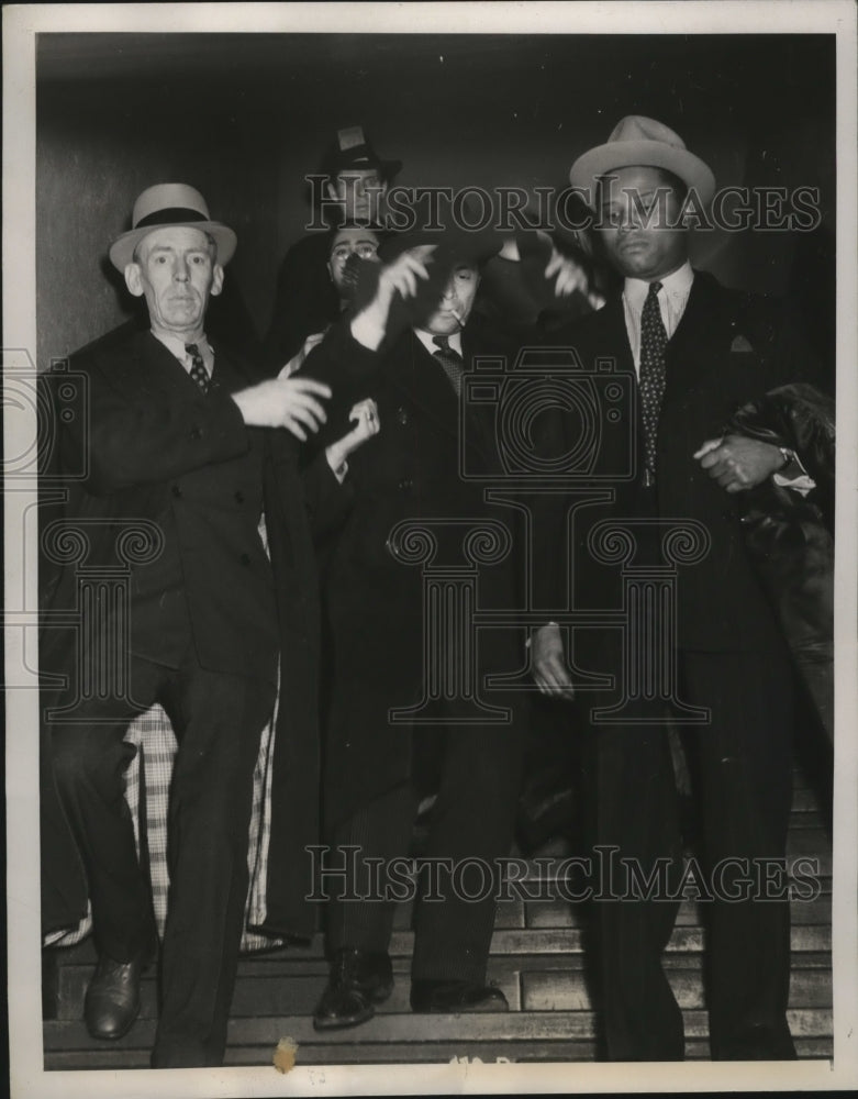 1939 Press Photo New York Ed Okin Ejected From Madison Garden Mass Meeting NYC - Historic Images