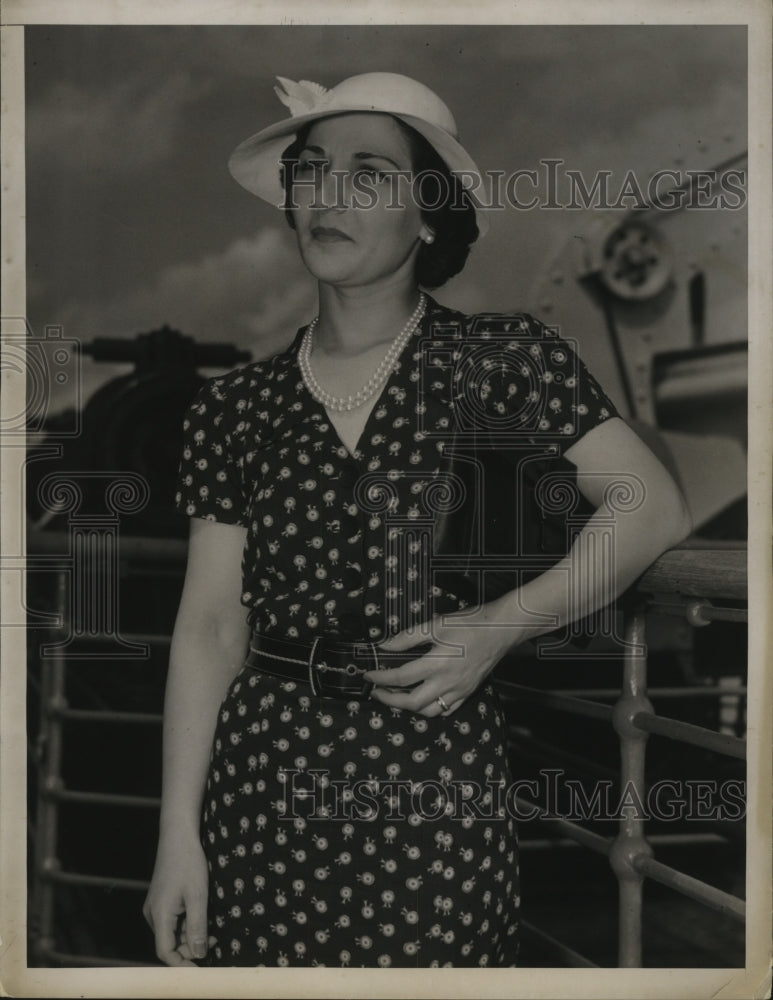 1938 Press Photo New York Mrs. Holmes Smith, $300,000 Fund Settlement Fight NYC - Historic Images