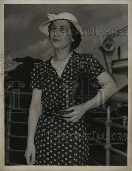 1938 Press Photo New York Mrs. Holmes Smith, $300,000 Fund Settlement Fight NYC - Historic Images