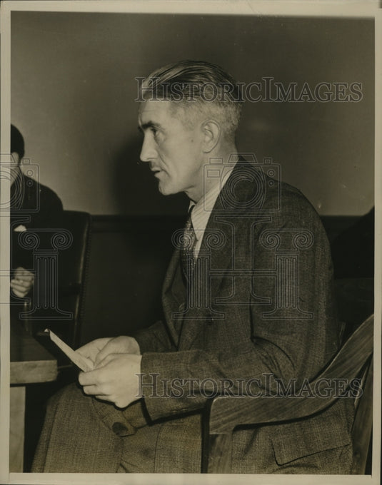 1938 Press Photo New York Charles Martin witness at Dies committee hearing NYC - Historic Images