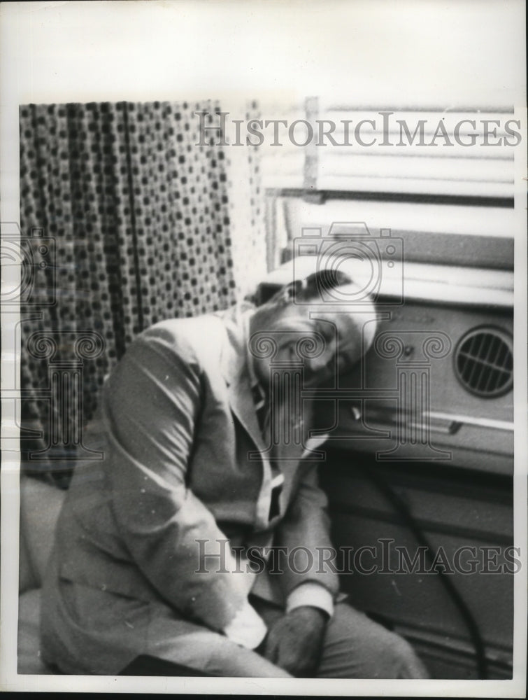 1956 Press Photo New York Adlai Stevenson Democratic President candidate NYC - Historic Images