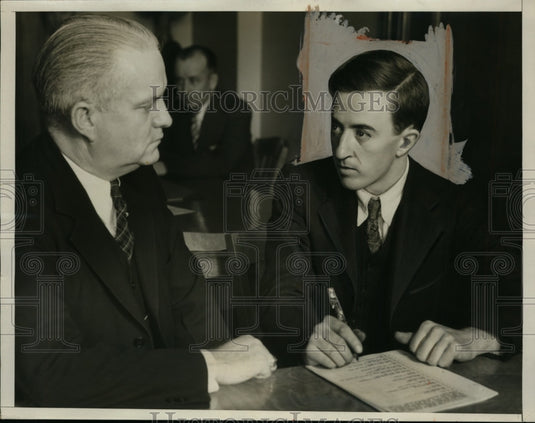 1933 William McMann confesses to murder of Margaret Peevey - Historic Images