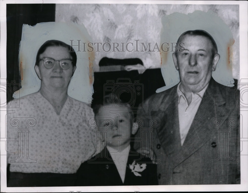 1962 Press Photo Mr and Mrs Thomas Siwek celebrate Golden Anniversary - Historic Images