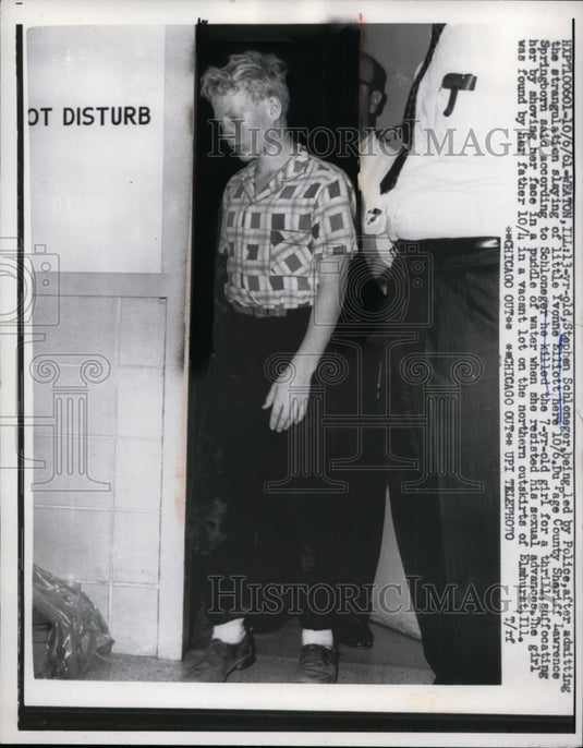 1961 Stephen Schloneger, Strangled Yvonne Elliott, Wheaton, Illinois - Historic Images