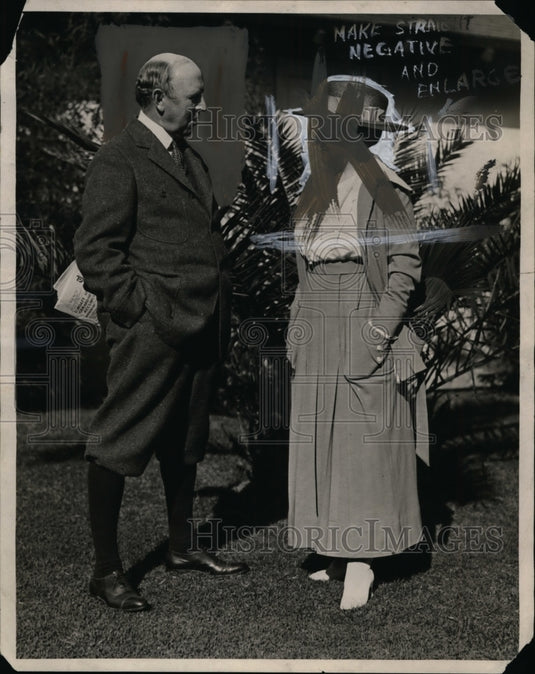 1923 Press Photo Mr & Mrs George Barr McCutcheon of Pasadena writers colony - Historic Images