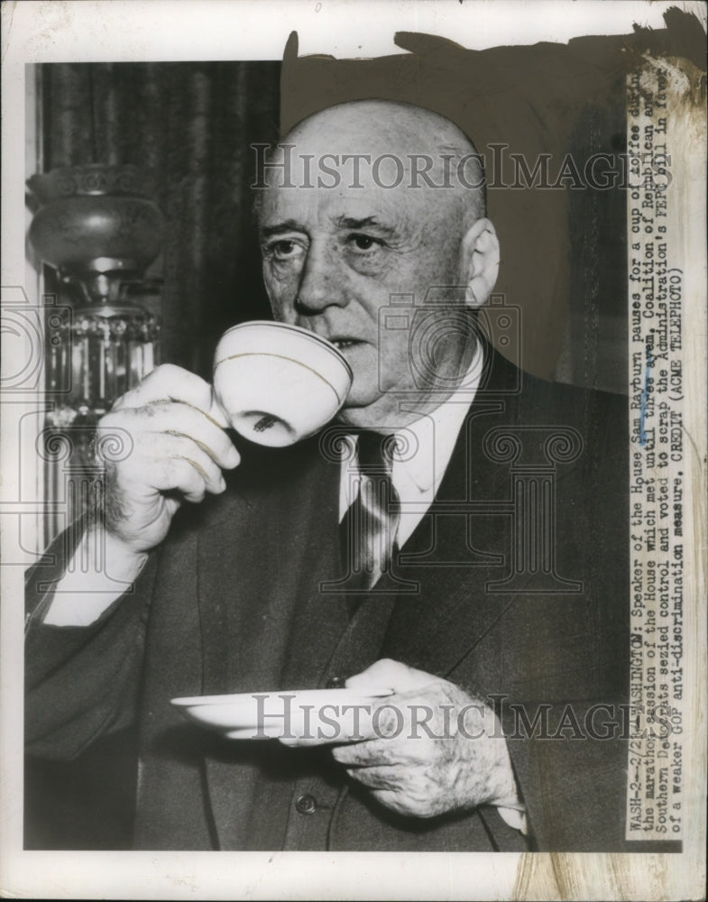 1950 Speaker of the House Sam Rayburn in Washington DC  - Historic Images
