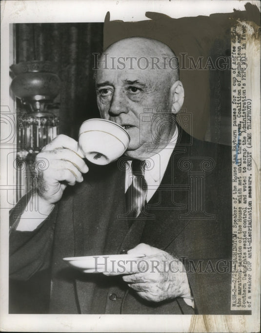 1950 Speaker of the House Sam Rayburn in Washington DC  - Historic Images