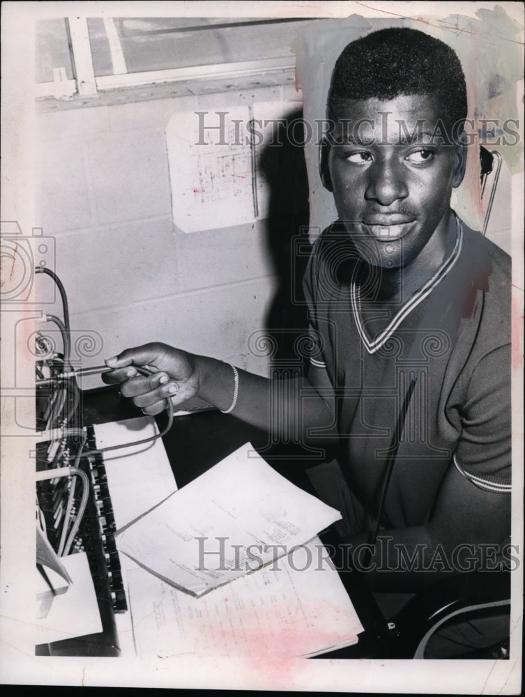 1966 David Nesnitt Job Corps woker at Hough Center Cleveland Ohio - Historic Images