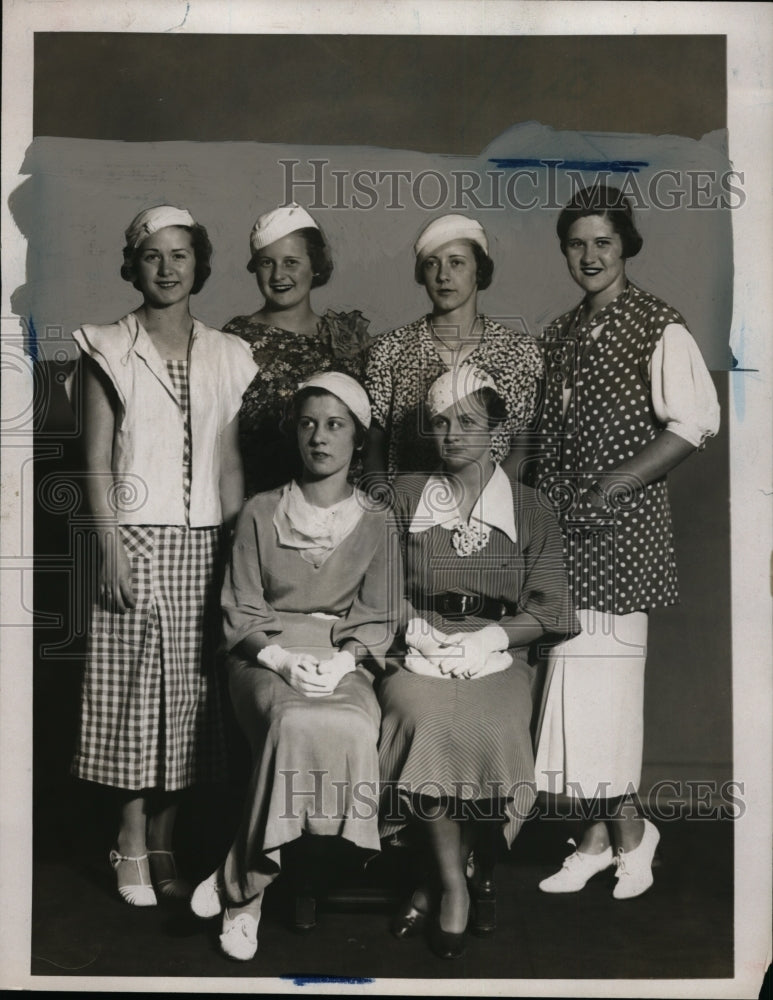 1933 Press Photo St. Augustine Alumnae Dance Committee - Historic Images