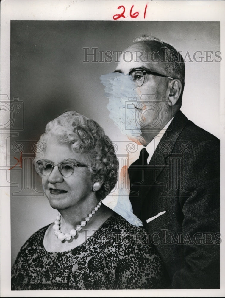 1961 Press Photo Michael Lah &amp; Wife of Ohio - Historic Images