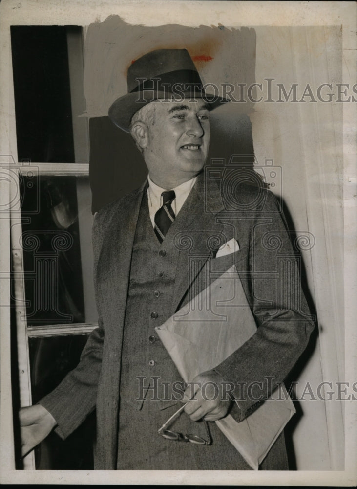 1938 Assistant Navy Secretary Charles Edison at the White House - Historic Images