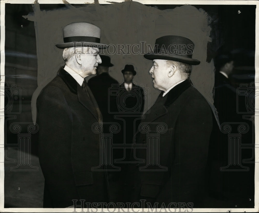 1937 Press Photo Secretary of State Cordell Hull &amp; UK&#39;s MacKenzie King-Historic Images