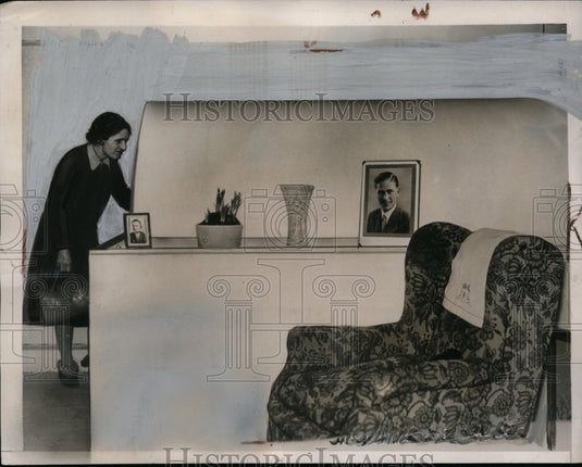1941 Press Photo Air raid shelter in England devised by Frank Pinkerton - Historic Images