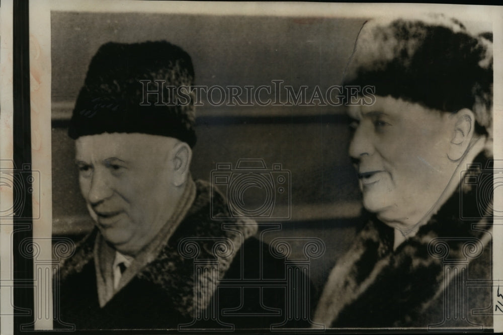 1962 Nikita Khrushchev, Josef Broz Tito Leaving Kiev Station, Moscow - Historic Images