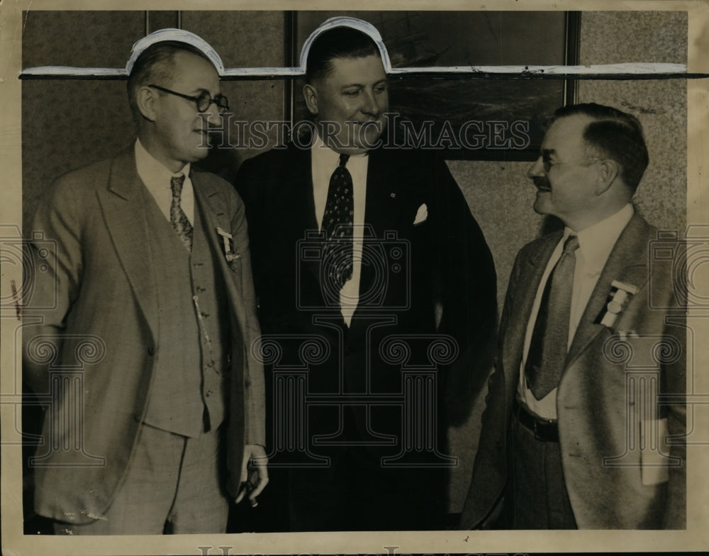 1934 Press Photo J.C. Koerher & Gustav W.M. Wieboldt, Ludwig Oberdorf-Historic Images