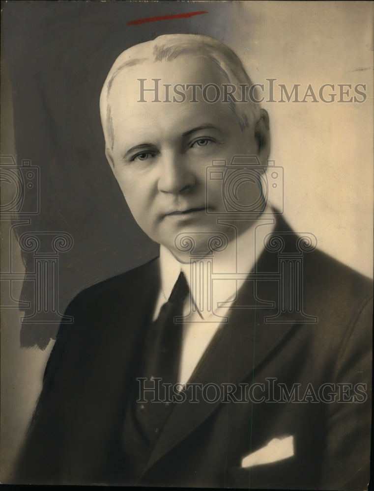 1930 Press Photo Commissioner William P. Rutledge of Detroit Police Department - Historic Images