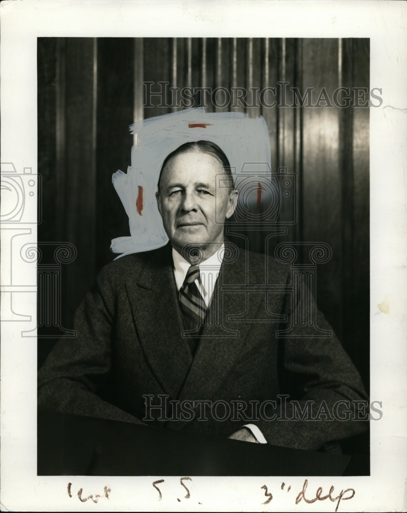 1941 Benedict Crowell, President Central National Bank of Cleveland - Historic Images