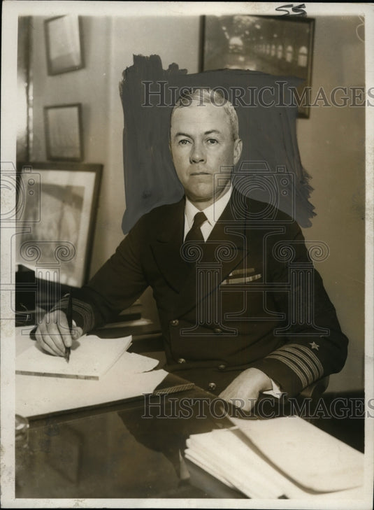 1930 Press Photo Captain Henry D. Cooke, Director of Athletics, US Naval Academy - Historic Images