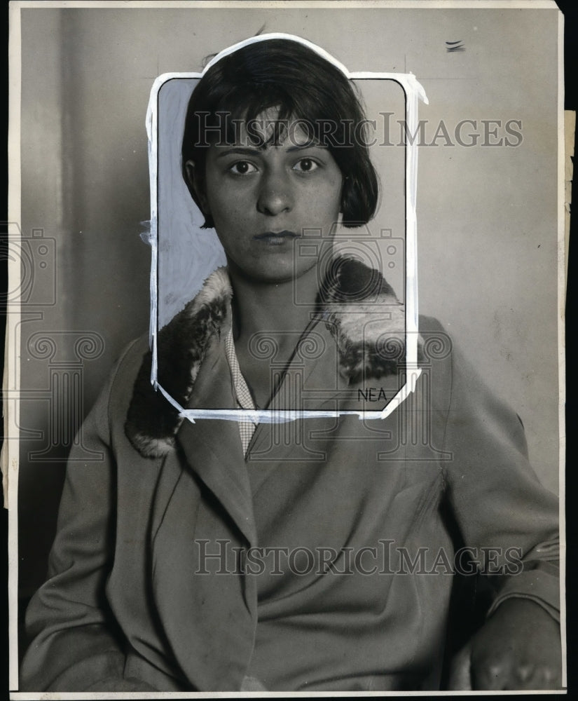 1929 Press Photo Josephine Valenti of Los Angeles Admits She Burned Her Baby-Historic Images