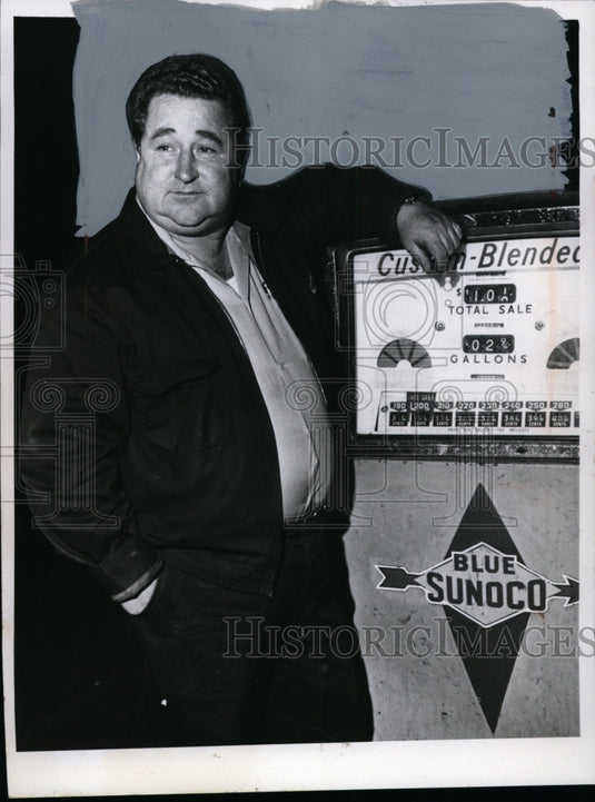 1967 Charles Vargo, Gas Station Owner Robbed 10th time in Cleveland - Historic Images